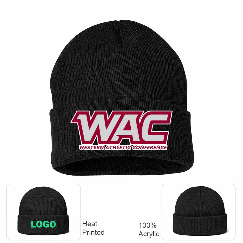Western Athletic Conference Black Beanie Hat
