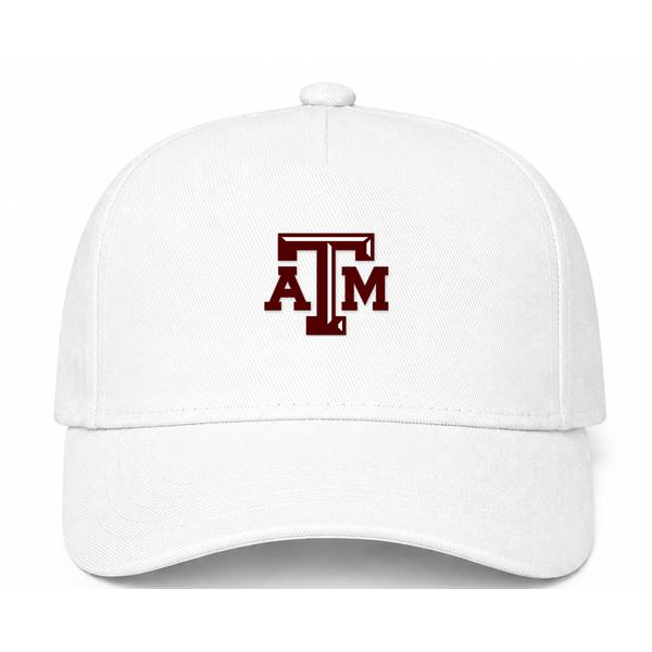 Texas A&M University Logo White Dad Baseball Cap Hat
