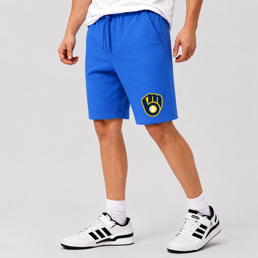 Men's Milwaukee Brewers Cotton Shorts - Royal Blue