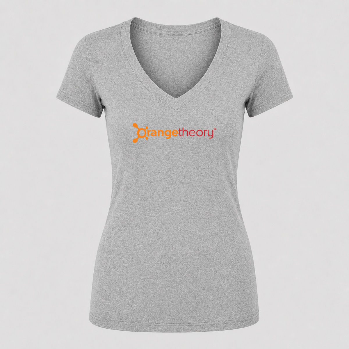 Women's Orangetheory Fitness V Neck T-Shirt in gray