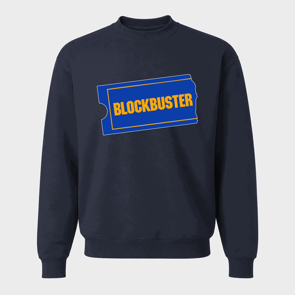 Men's Blockbuster Crewneck Sweatshirt - Navy