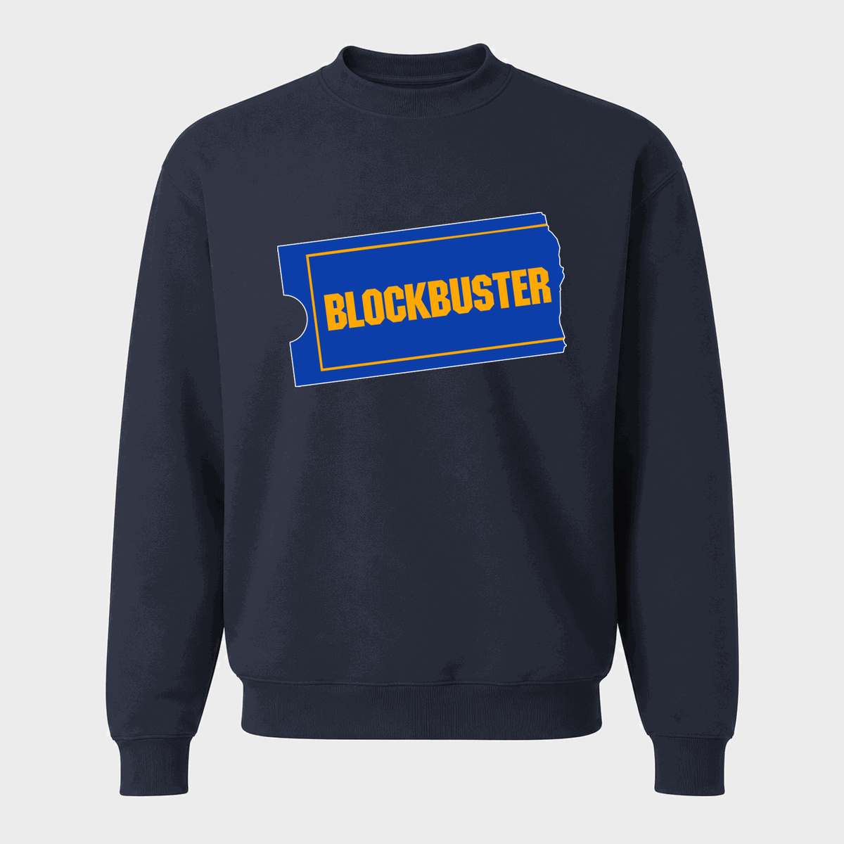 Men's Blockbuster Crewneck Sweatshirt - Navy