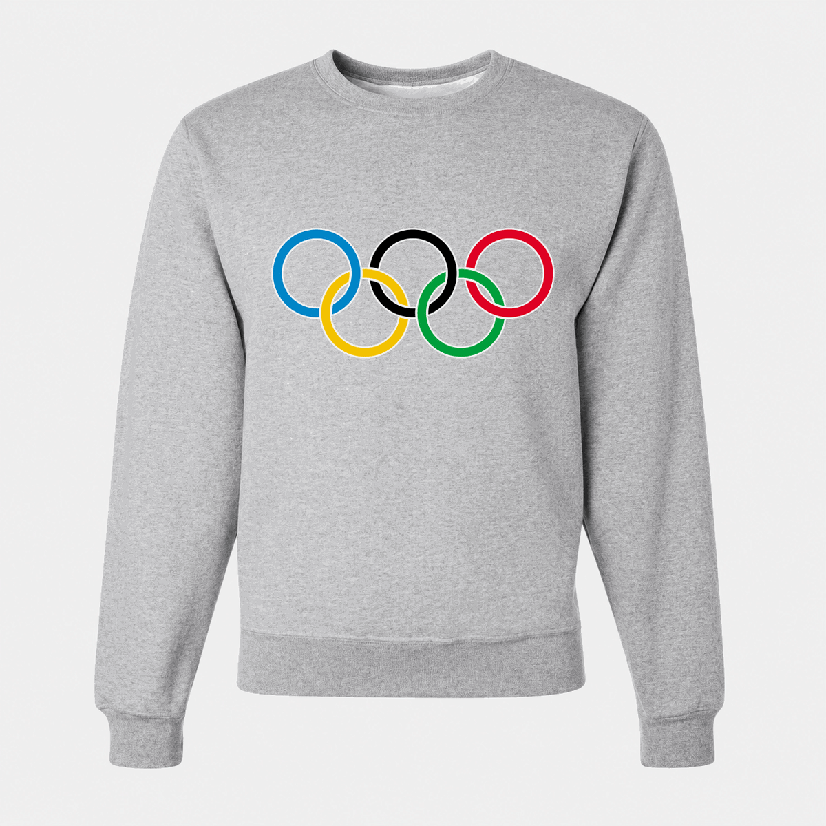 Men's Olympic Rings Logo Crewneck Sweatshirt - Gray