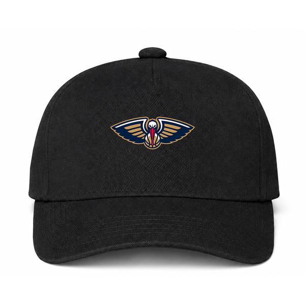 New Orleans Pelicans NBA Logo Black Dad Baseball Cap Hat