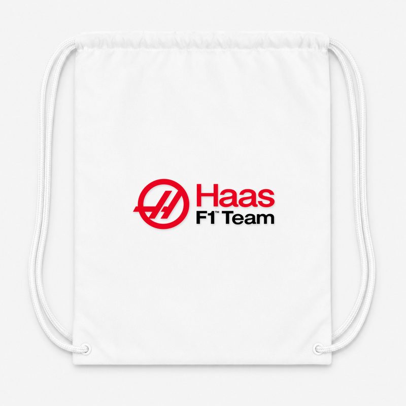 Haas F1 Team Drawstring Bag - White