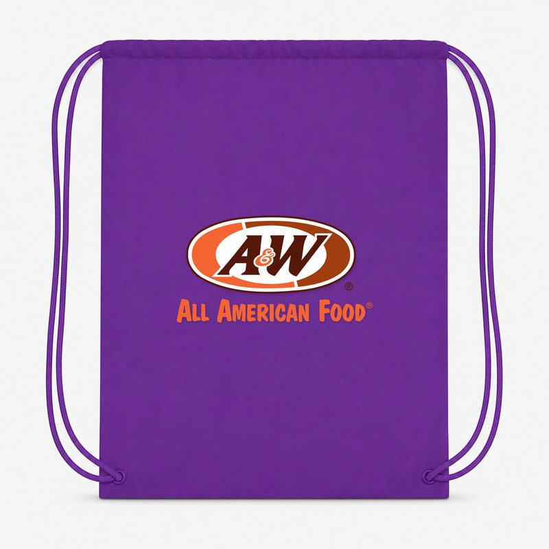 AW Drawstring Bag - Purple