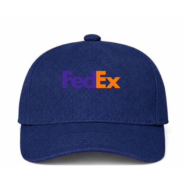 FedEx Logo Navy Dad Baseball Cap Hat