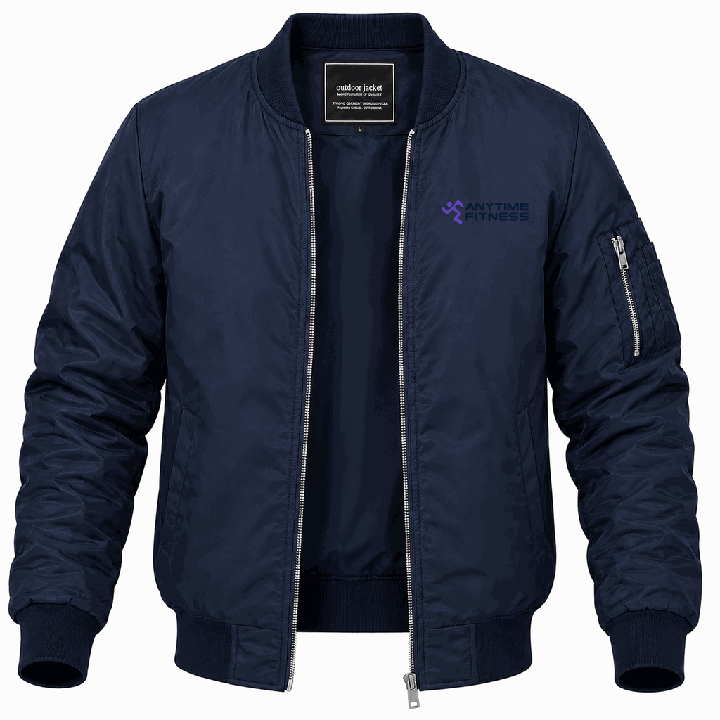 Men's Anytime Fitness Lightweight Bomber Jacket - Navy
