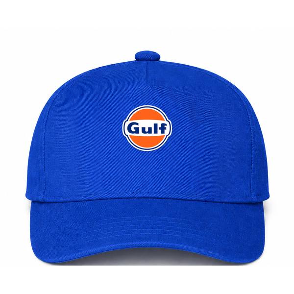 Gulf Oil Logo Blue Dad Baseball Cap Hat