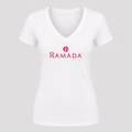 Women's Ramada V Neck T-Shirt in white