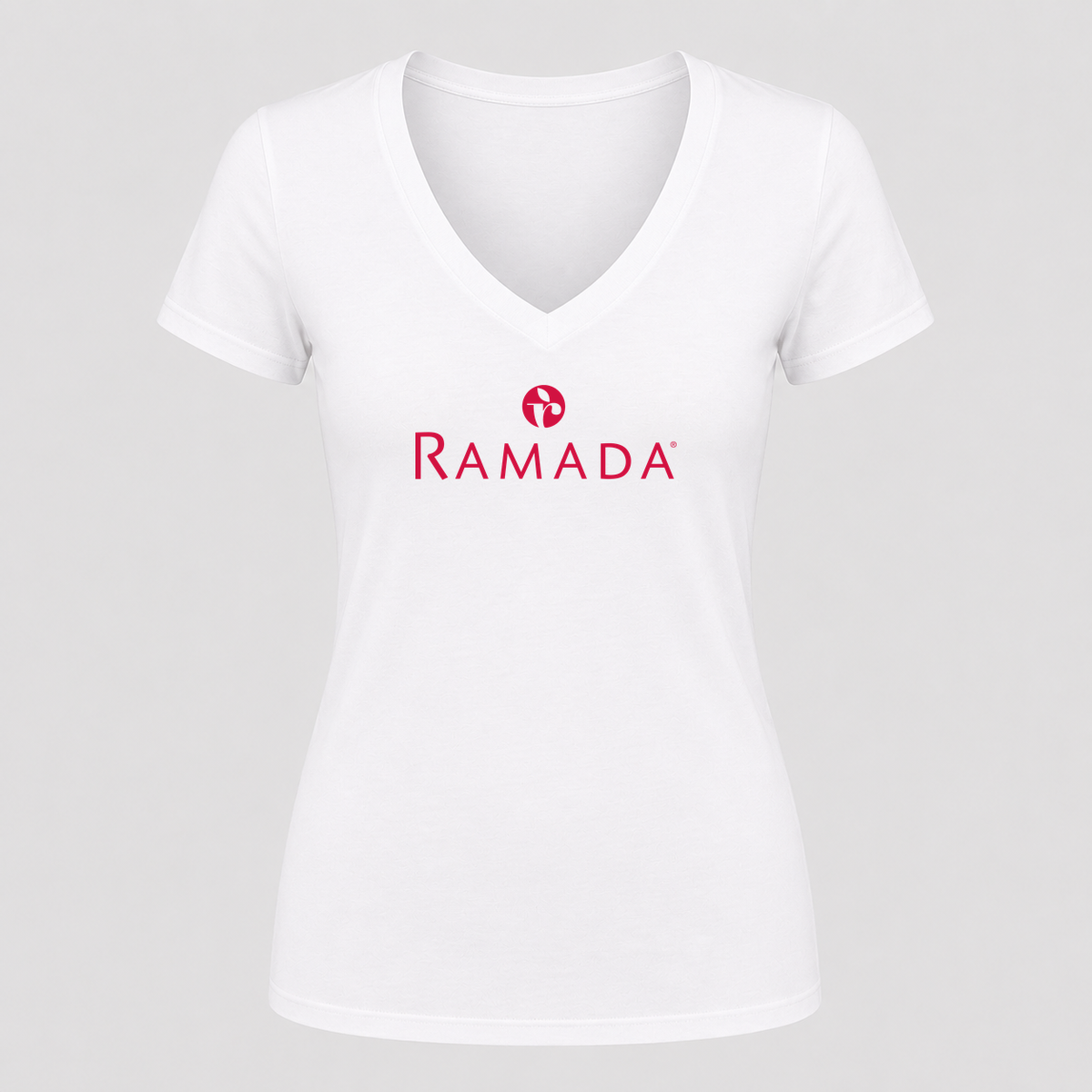 Women's Ramada V Neck T-Shirt in white
