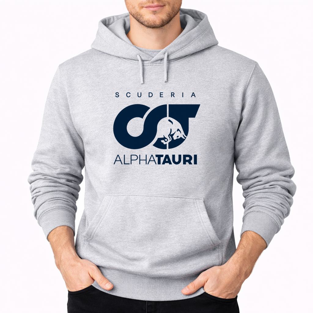 Men's Scuderia AlphaTauri Pullover Hoodie - Gray