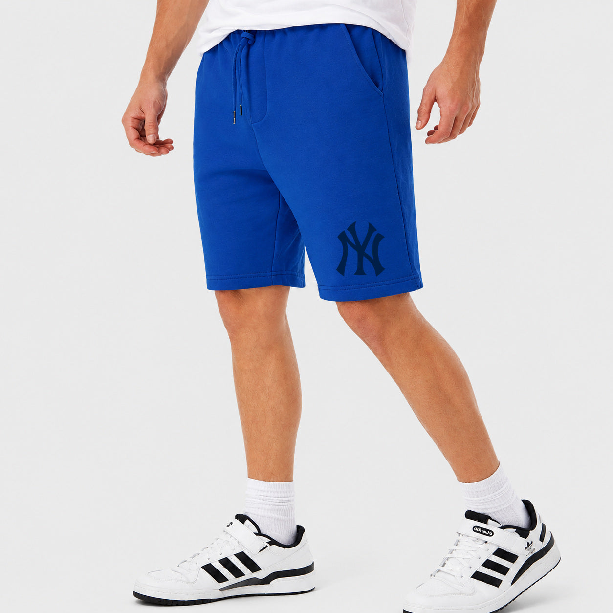 Men's New York Yankees Cotton Shorts - Azure