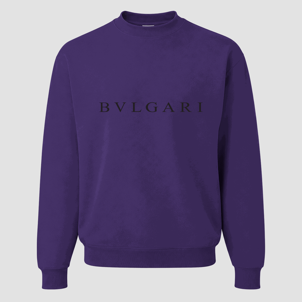 Men's Bvlgari Crewneck Sweatshirt - Purple