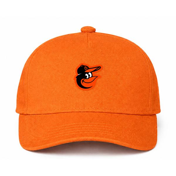 Baltimore Orioles MLB Logo Orange Dad Baseball Cap Hat