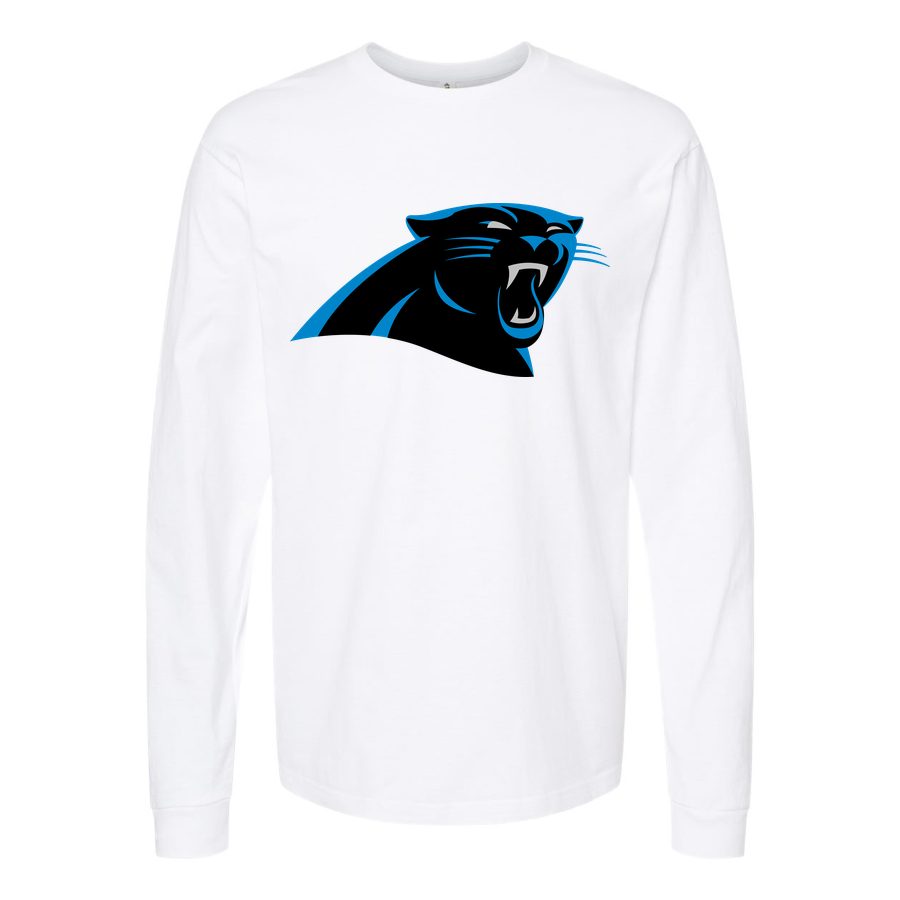 Men's Carolina Panthers Long sleeves Cotton Blend T-Shirt - White
