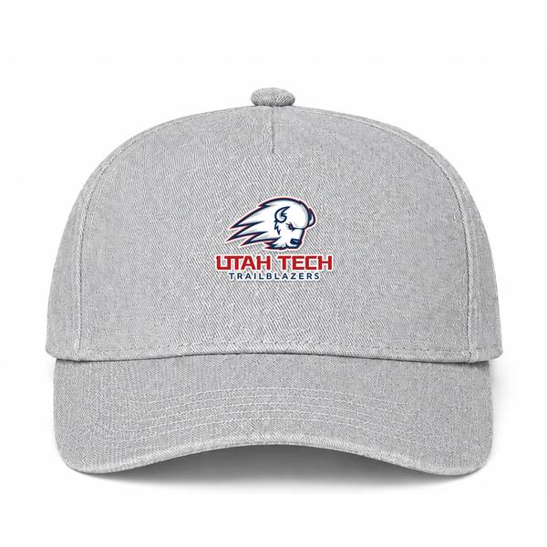 Utah Tech Trailblazers Logo Gray Dad Baseball Cap Hat