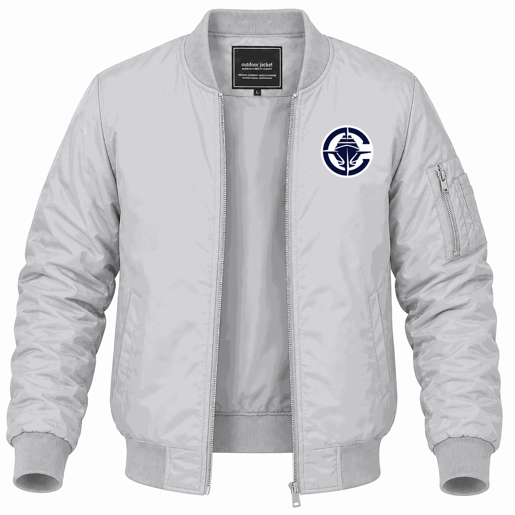 Men's Los Angeles Clippers Lightweight Bomber Jacket - Gray