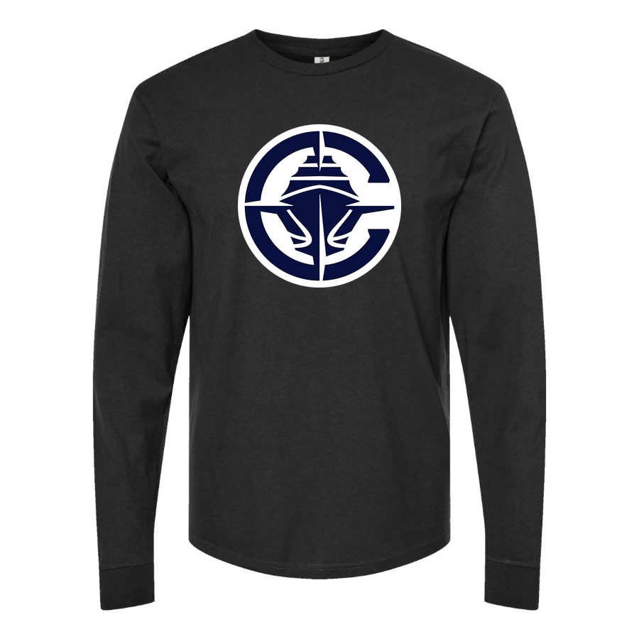 Men's Los Angeles Clippers Long sleeves Cotton Blend T-Shirt - Black