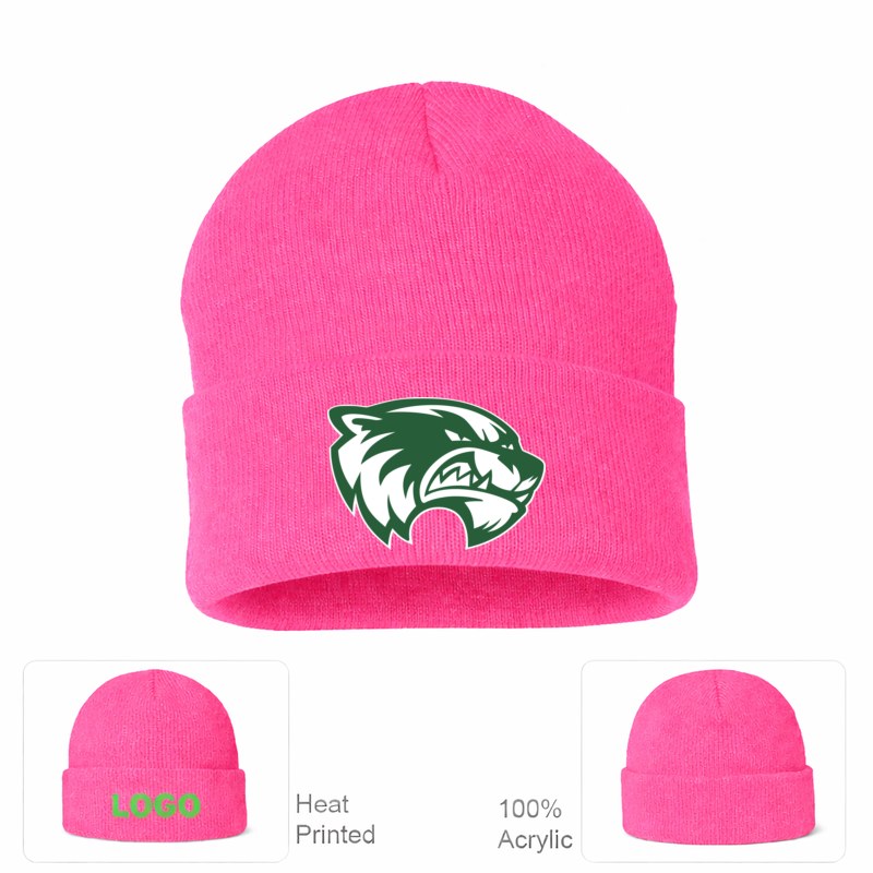 Utah Valley Wolverines Pink Beanie Hat