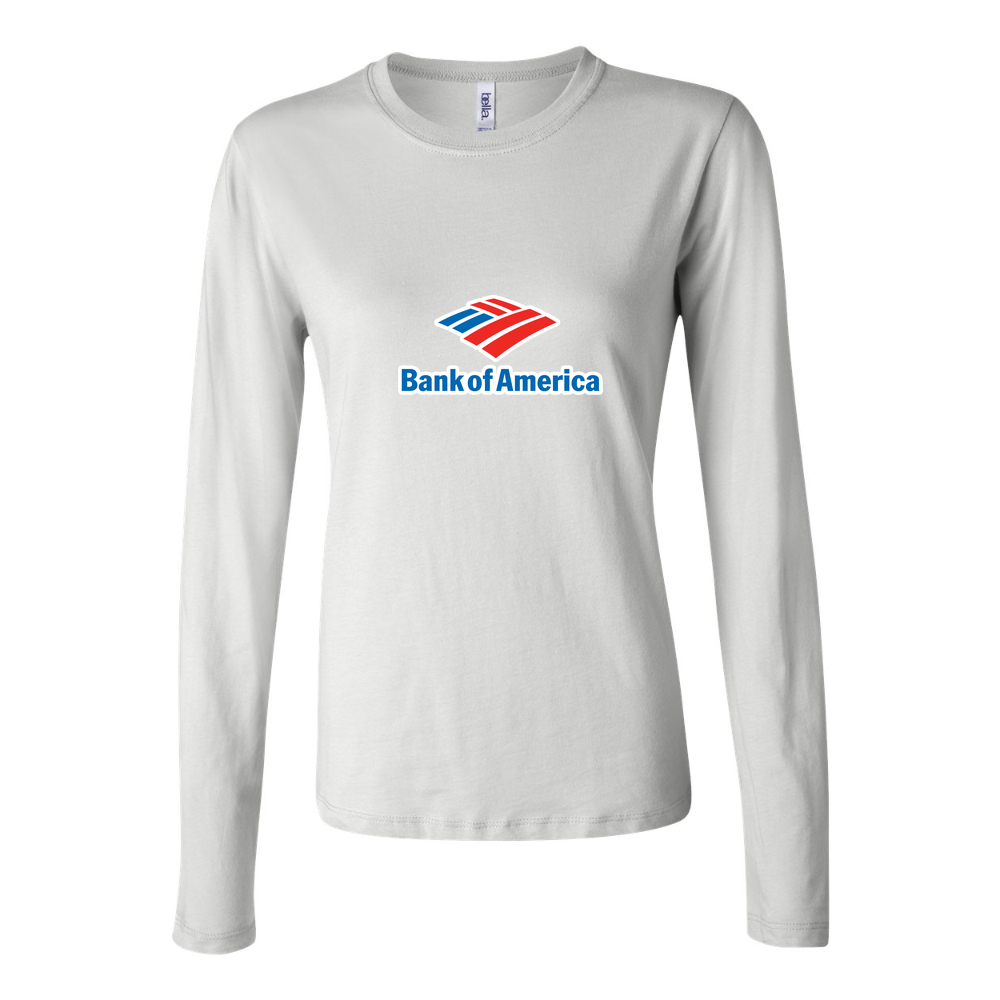 Women's Bank of America Long Sleeve T-Shirt - White