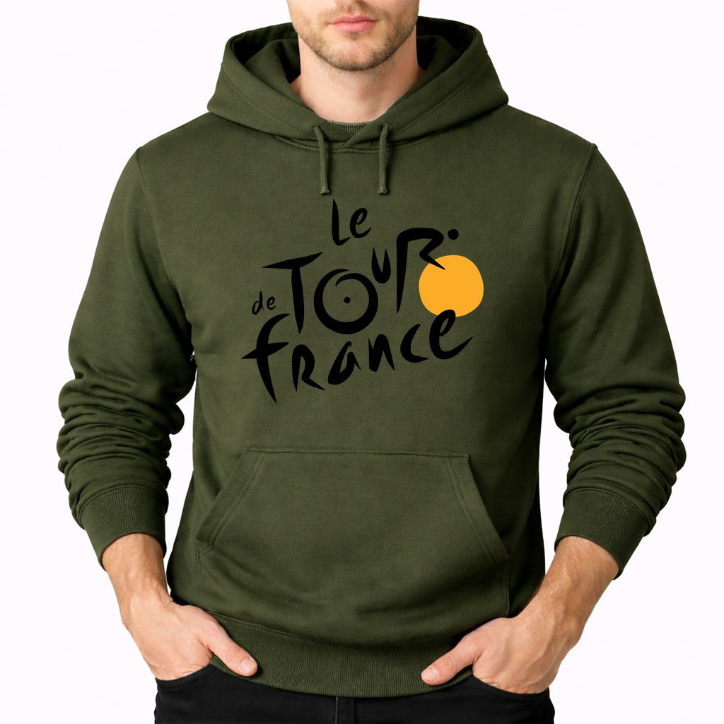 Men's Tour de France Pullover Hoodie - Army Green