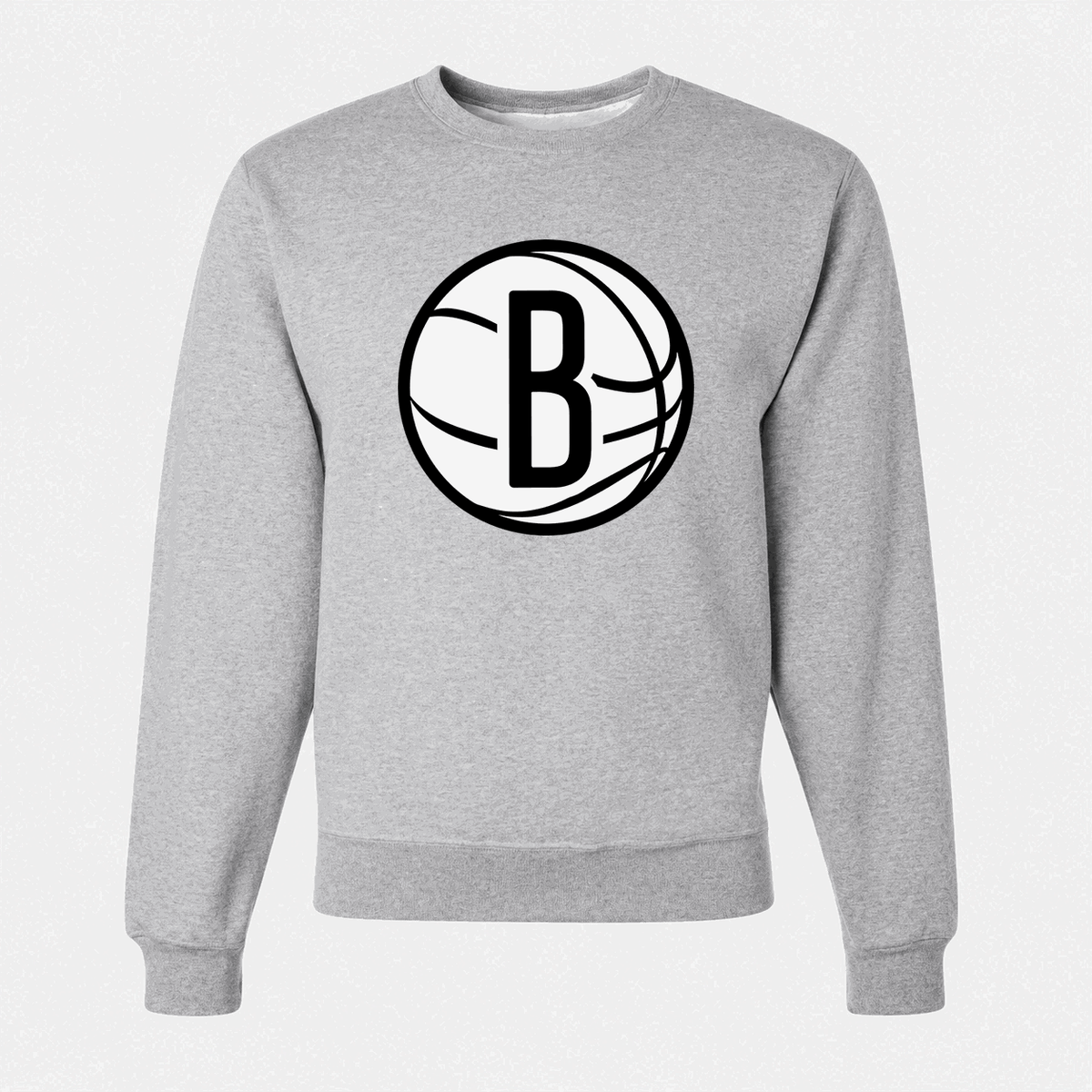 Men's Brooklyn Nets Crewneck Sweatshirt - Gray