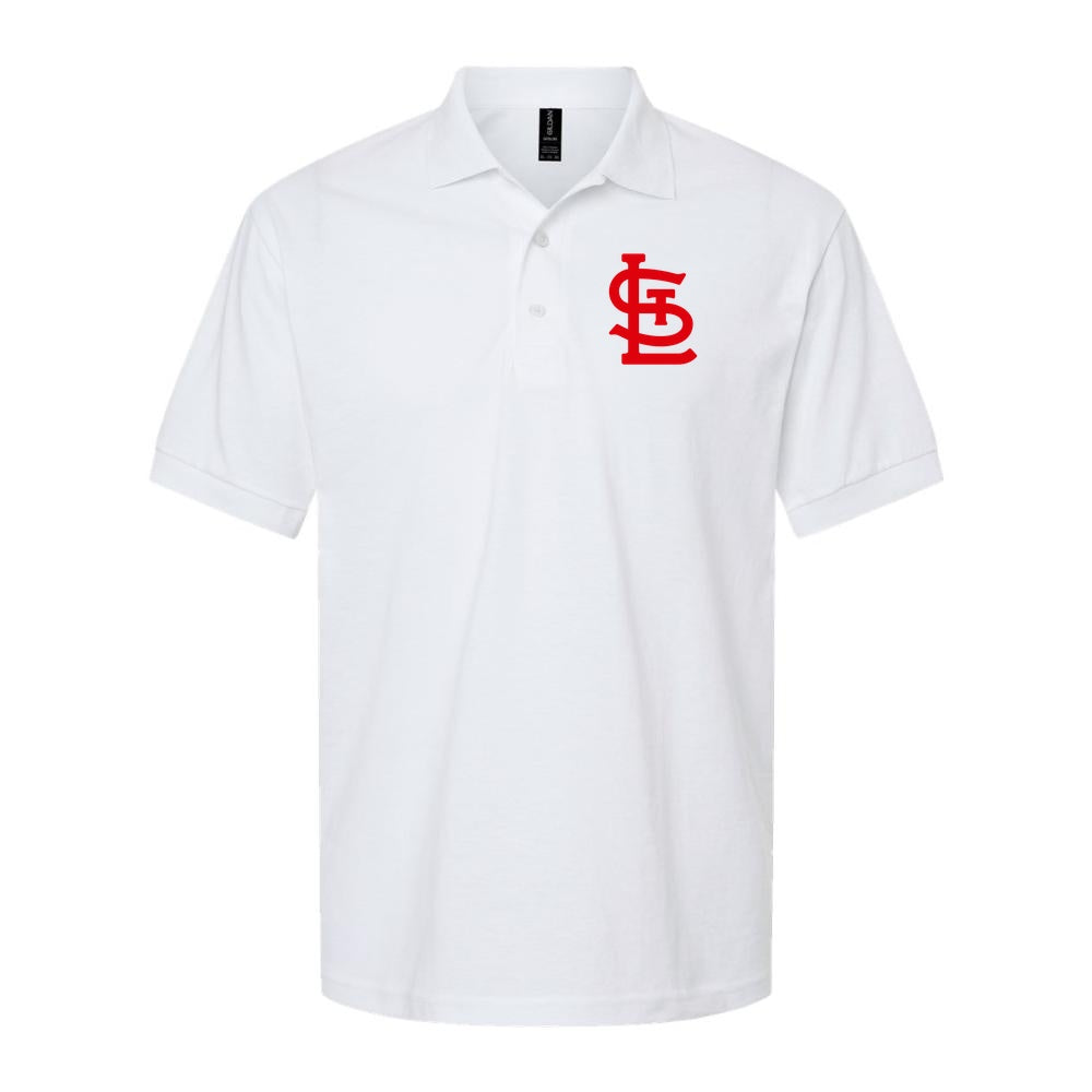 Men's St. Louis Cardinals Dry Blend Polo - White
