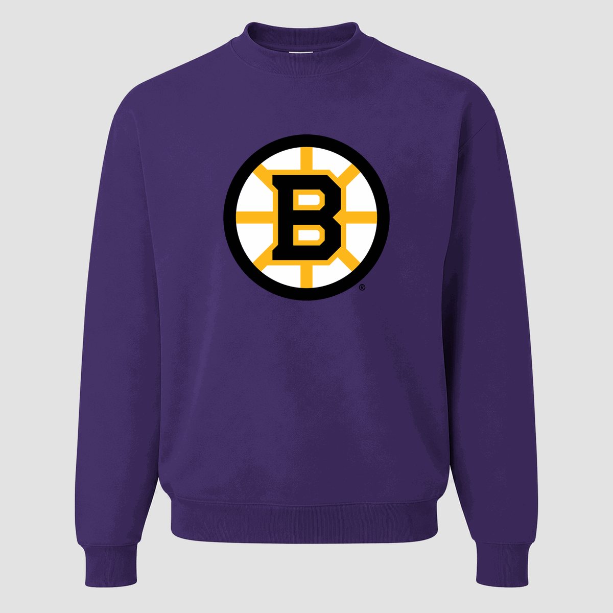 Men's Boston Bruins Crewneck Sweatshirt - Purple