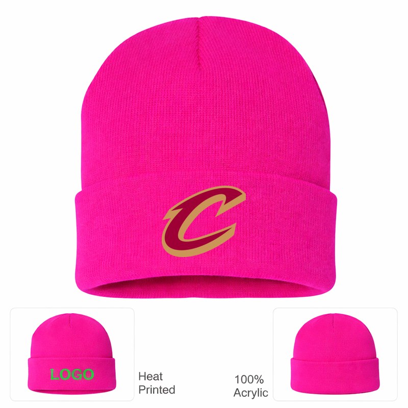 Cleveland Cavaliers Hot Pink Beanie Hat