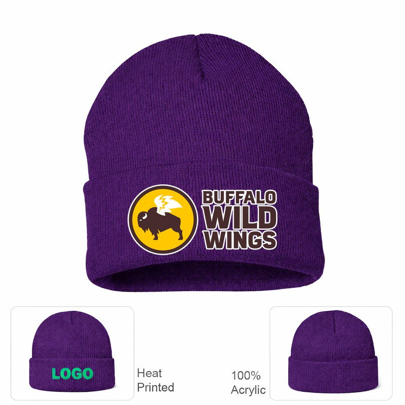 Buffalo Wild Wings Purple Beanie Hat