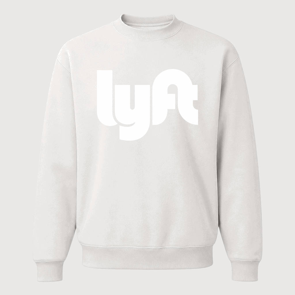 Men's Lyft White Logo Crewneck Sweatshirt - White