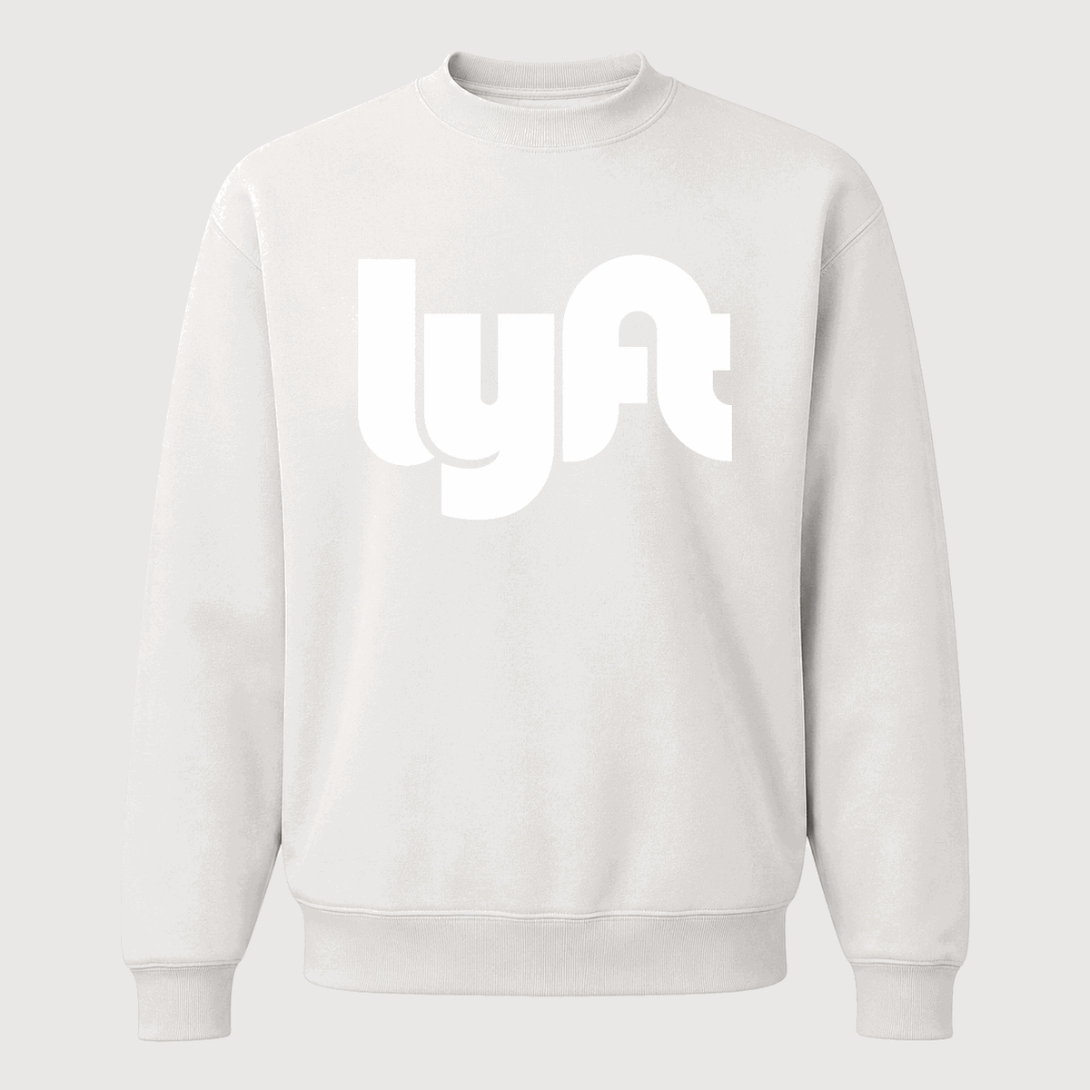 Men's Lyft White Logo Crewneck Sweatshirt - White