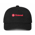 Pinterest Logo Black Dad Baseball Cap Hat