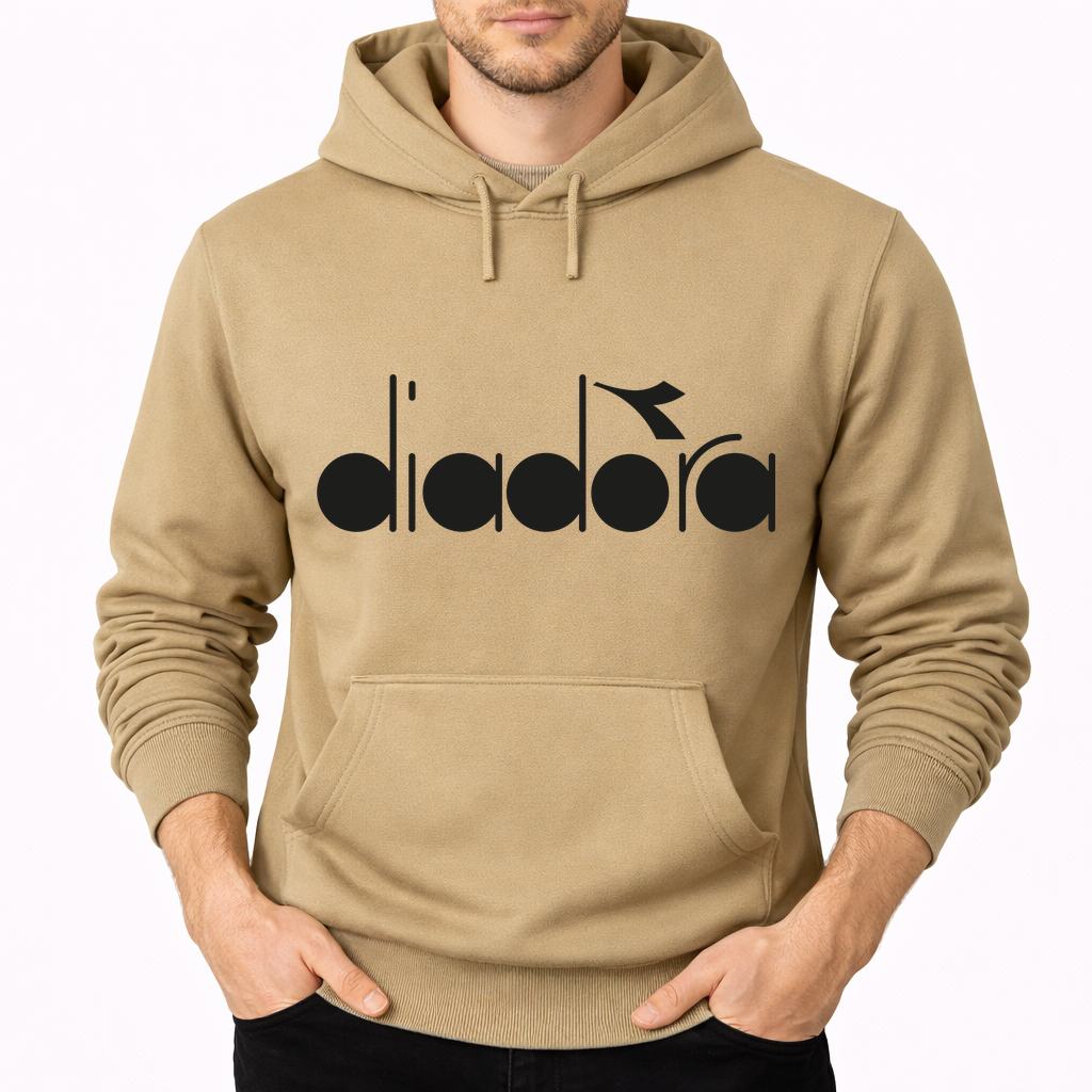 Men's Diadora Pullover Hoodie - Tan