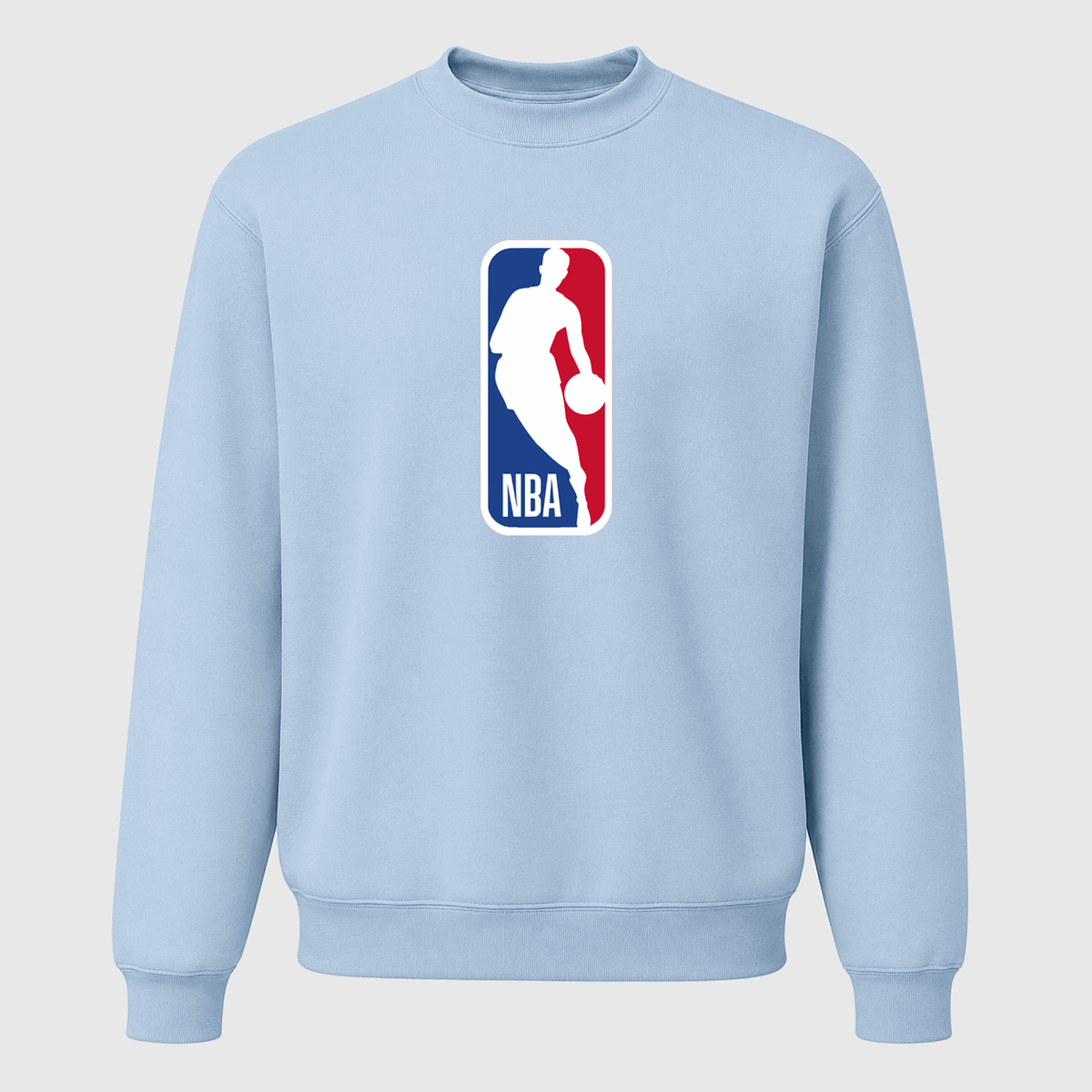 Men's NBA Logo Crewneck Sweatshirt - Sky Blue