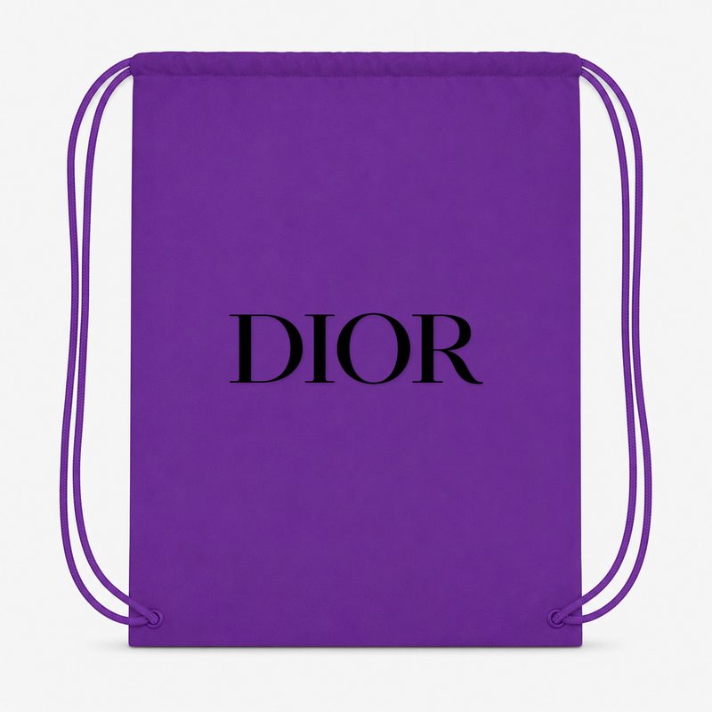 Dior Drawstring Bag - Purple