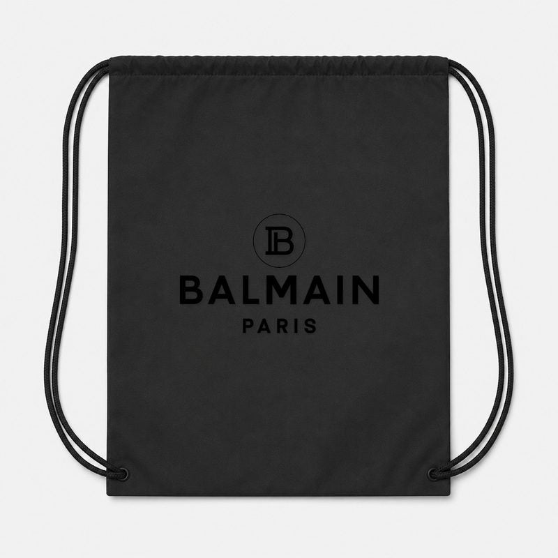 Balmain Paris Drawstring Bag - Black