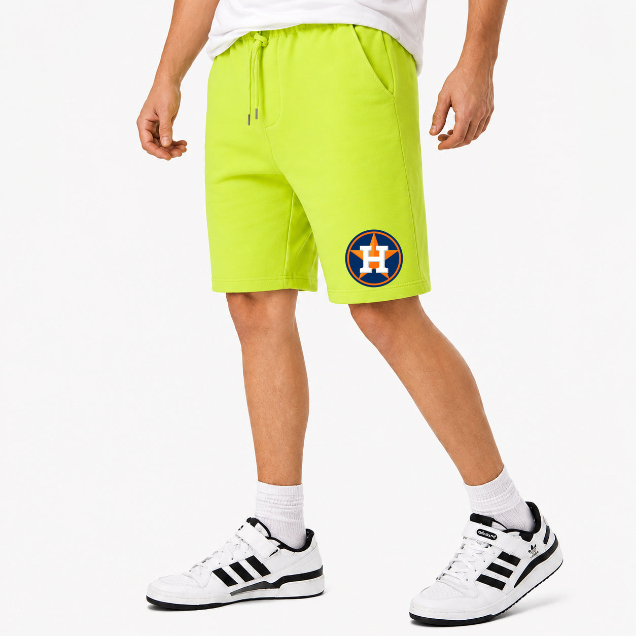 Men's Houston Astros Cotton Shorts - Lime Green
