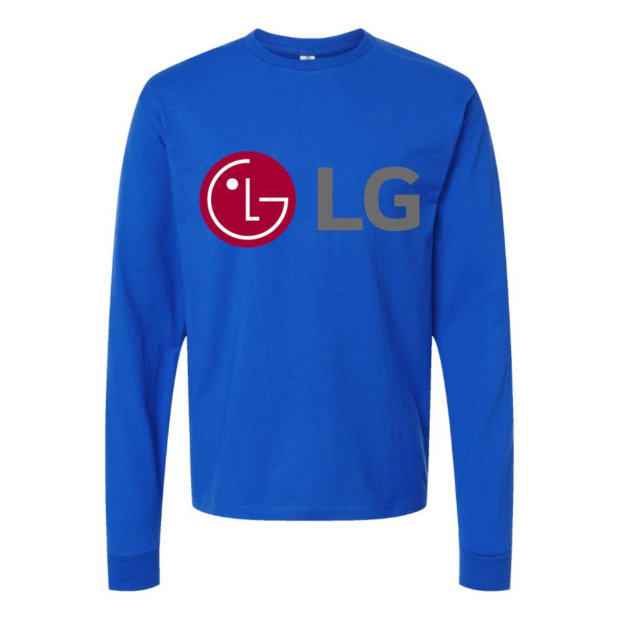 Men's LG Long sleeves Cotton Blend T-Shirt - Blue