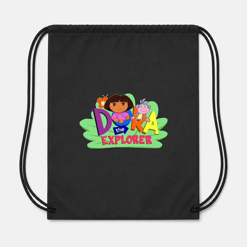 Dora The Explorer 001 Drawstring Bag - Black