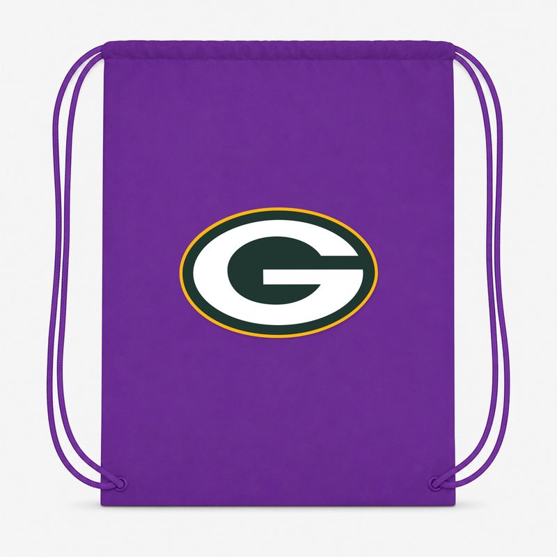 Green Bay Packers Drawstring Bag - Purple