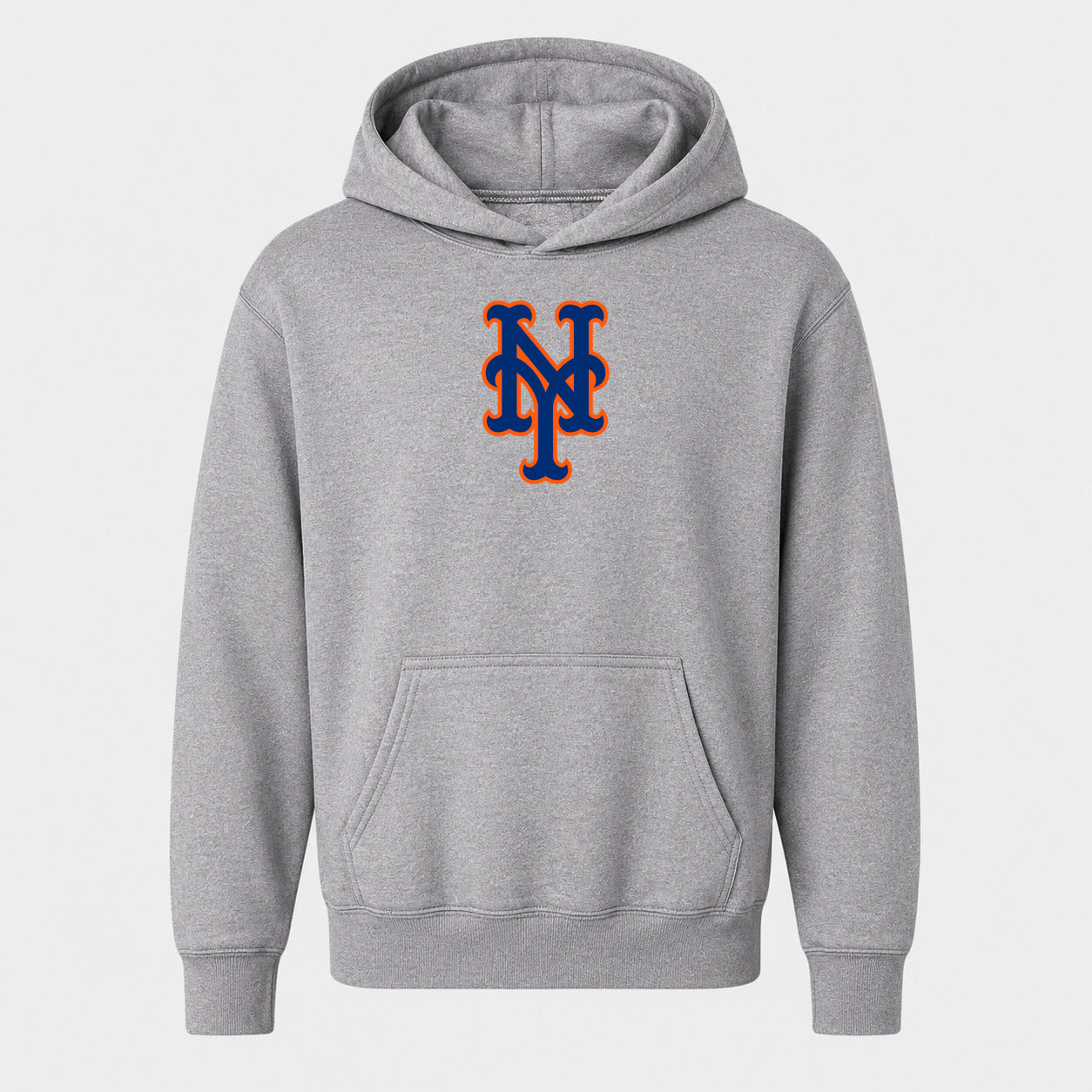 Youth New York Mets Pullover Hoodie - Gray