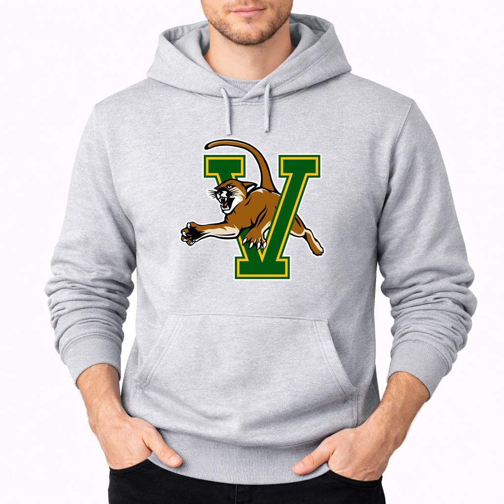 Men's Vermont Catamounts Pullover Hoodie - Gray