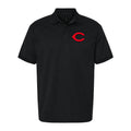 Men's Cincinnati Reds Dry Blend Polo - Black