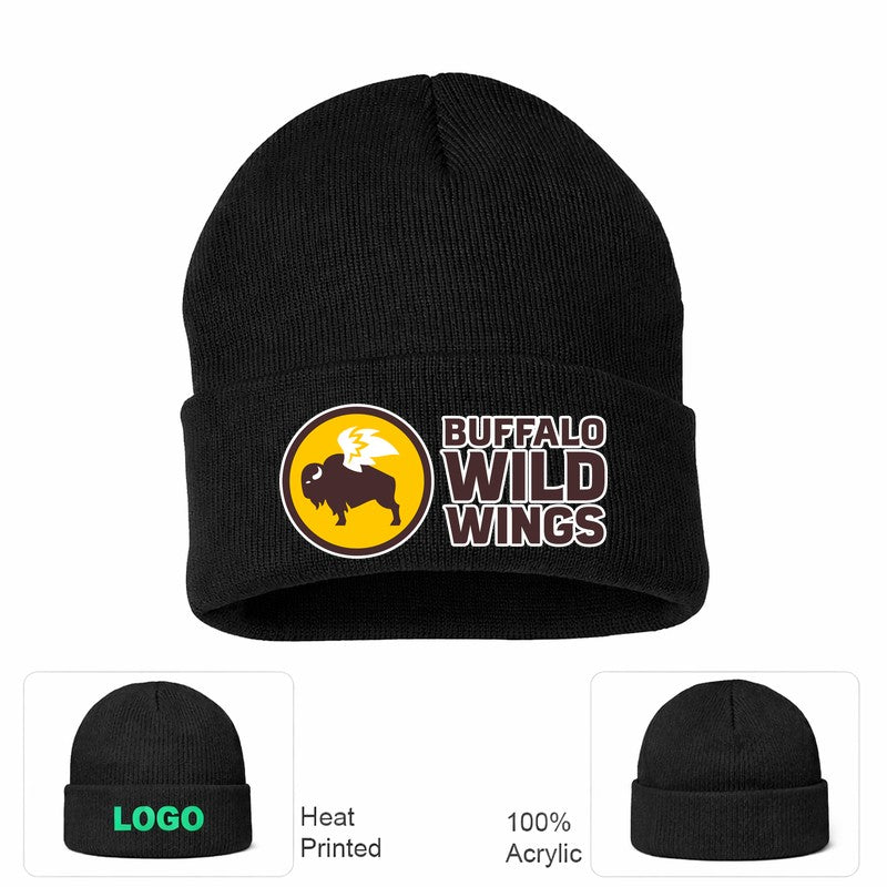 Buffalo Wild Wings Black Beanie Hat