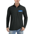 Lowes logo 500x281 min quarter-zip athletic shirt in Black