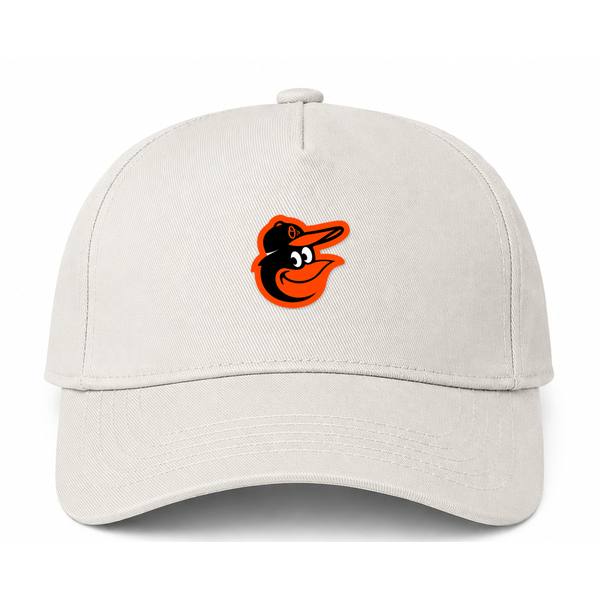 Baltimore Orioles MLB Logo Beige Dad Baseball Cap Hat