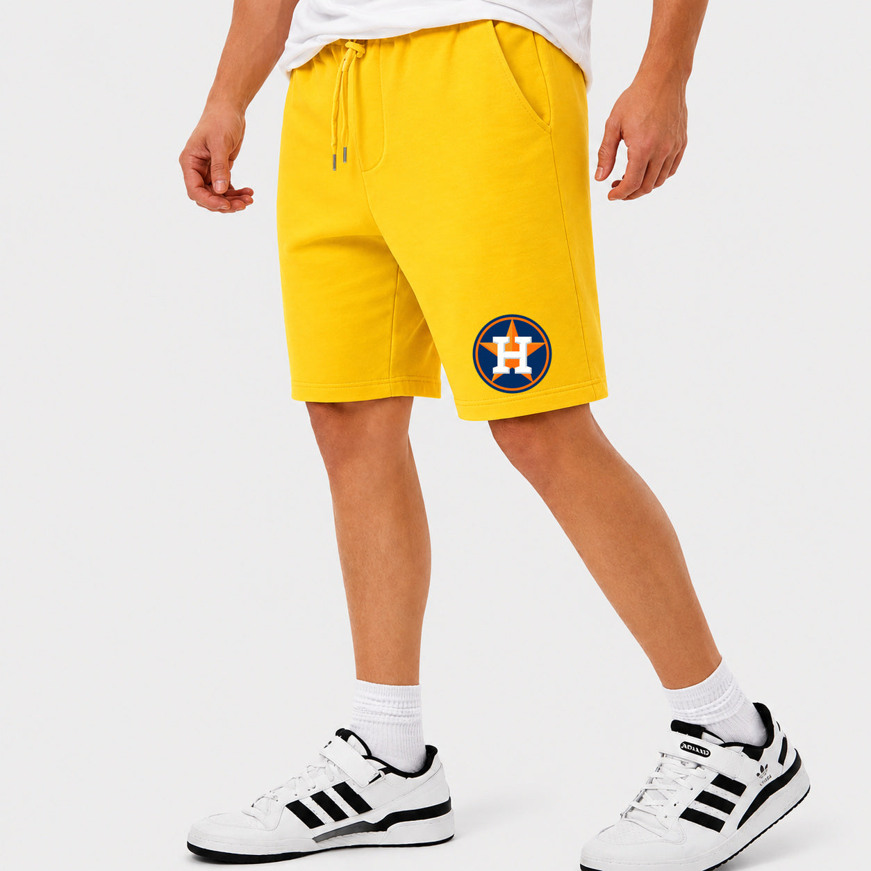 Men's Houston Astros Cotton Shorts - Yellow