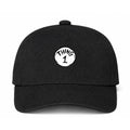 Dr. Seuss Thing 1 Logo Black Dad Baseball Cap Hat